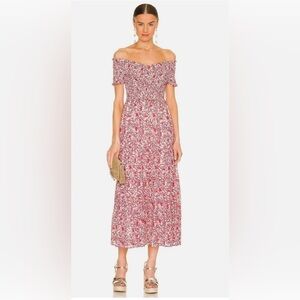 NWT BB Dakota by Steve Madden RSVP Me Off The Shoulder Floral Maxi Dress